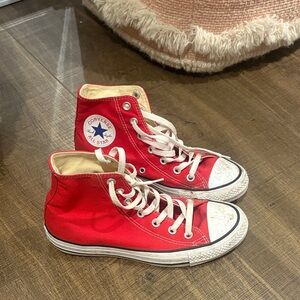 Converse Red High-Top Sneakers